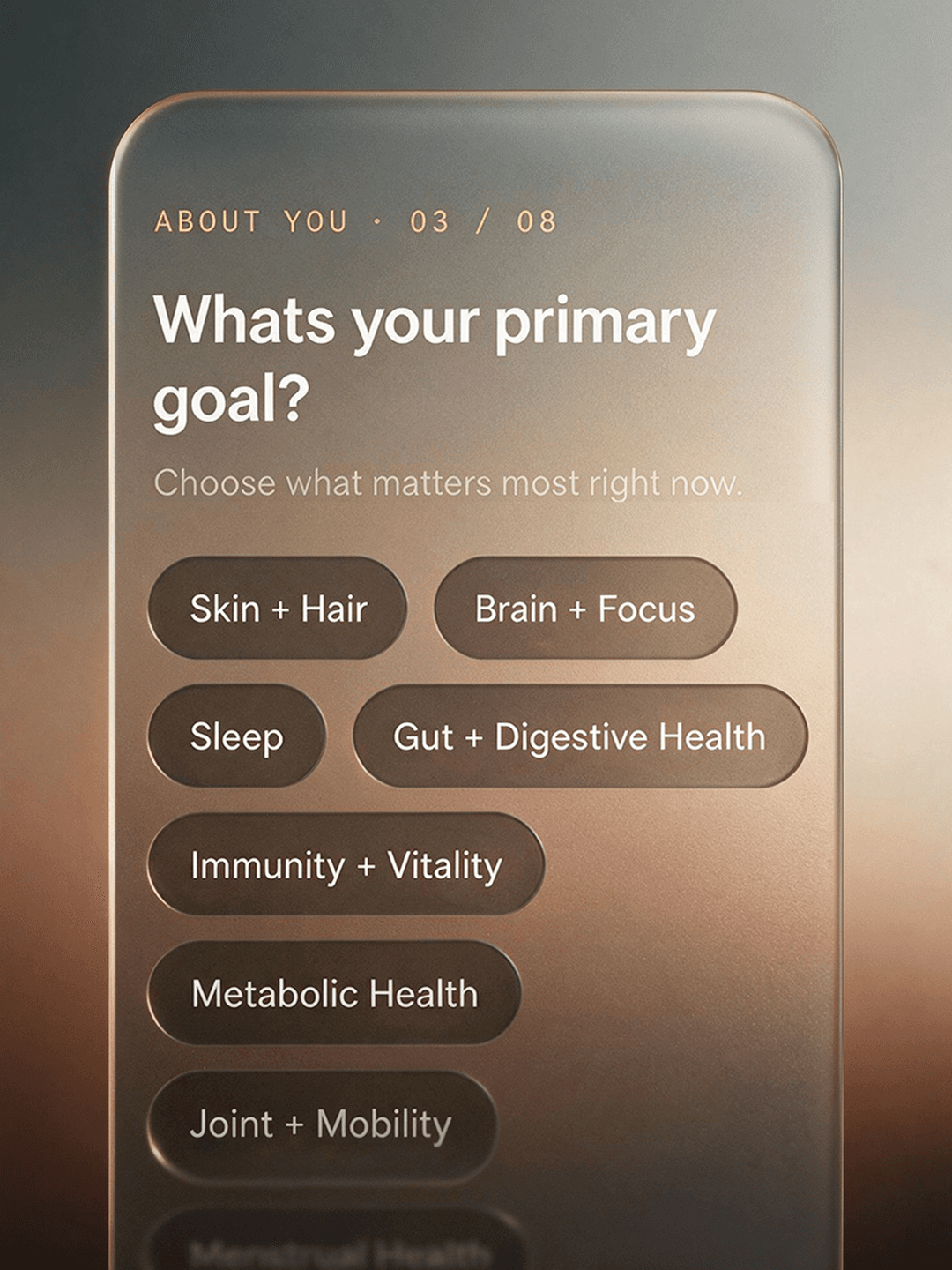 Taking the Ollin quiz on a phone