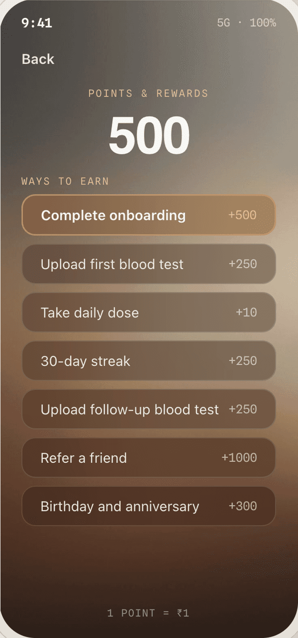 Rewards points and discount redemption